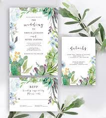 Editable Wedding Invitation Suite Invite Rsvp And Details Card Succule Free Printable Wedding Invitations Free Wedding Printables Free Wedding Invitations