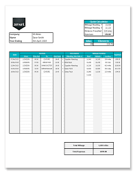 Free Uk Mileage Log Excel Zervant Blog