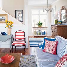 Simplified Bee She S A Grand Ole Flag July 4th Decor Preppy Living Room Blue Living Room Blue Decor