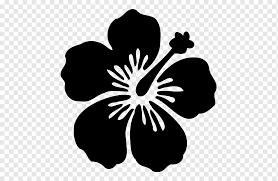 Gambar bunga hitam putih png paling bagus. Siluet Bunga Kembang Sepatu Hawaii Bunga Bunga Hitam Hewan Monokrom Stiker Png Pngwing