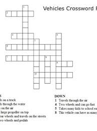 Printable math crossword number puzzles with different mathematical operations like addition, subtraction, multiplication and division and negative numbers for 4th grade. Kids Crossword Puzzles Print Your Vehicles Crossword Puzzle Puzzle All Kids Network