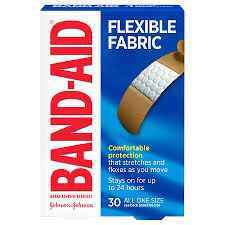 Band Aid Flexible Fabric Adhesive Bandages All One Size 3 4 Inch