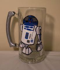 Hand Painted Large R2d2 Frosty Mug Star Wars Mug By Jordanfeesart 32 00 Painted Wine Glasses Star Wars Mugs Painted Glasses