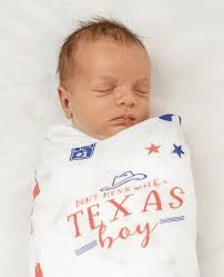 Texas-Baby Swaddle Blankets, Onesies, Pajamas, Burp Cloths