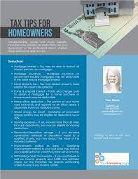 Farm: Tax Tips For Homeowners | Firsttuesday Journal