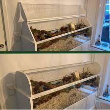 A tutorial on how you can make your own hamster cage using linnmon and hemnes table tops from ikea for the same price as a. Diy Lid Ikea Detolf Hamsterscape