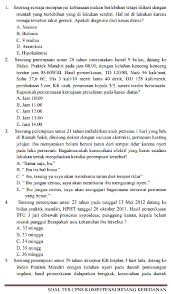 Contoh soal cpns 2018 pdf wawasan kebangsaan. Soal Tes Cpns Non Pns Kebidanan Contoh Soal Tes Tertulis Seleksi Cpns Non Pns Jabatan Bidan Kebidanan Info Pendidikan Keagamaan Dan Madrasah Info Pendidikan