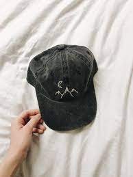 Mountains Away Hand Embroidered Hat Embroidered Hand Hat Mountains Embroidered Hats Hat Embroidery Embroidered Clothes