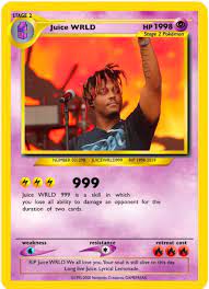 Fast shipping · try prime for free Juice Wrld Pokemon Card I Made Thoughts Juicewrld