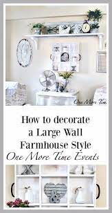 Hang all your hats together in one grouping! see more of her 1912 florida cottage (with modern farmhouse style) here How To Decorate A Large Wall Farmhouse Style How To Decorate A Large Wall Decorate A Large Wall Small Room Design