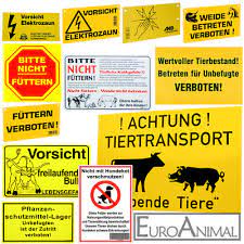 Maybe you would like to learn more about one of these? Verbotsschild Warnschild Hinweisschild Elektrozaun Weide Futtern Verboten Ebay