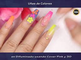 Diez cosas que no sabías sobre uñas decoradas con. Recetas De Belleza Tv Unas De Colores En Difuminado Usando Cover Pink Y 3d Facebook