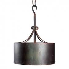 Copper Drum Pendant For Sale Cottage Bungalow