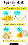 Egg Hair Mask Before And After