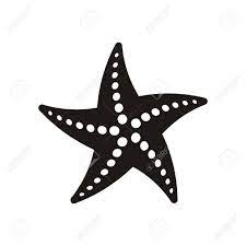 Black Vector Starfish Icon Isolated On White Background Starfish Drawing Clip Art Pictures Art