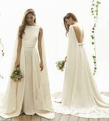 25 Sleek Wedding Dresses That Make A Modern Statement And Oozes Runway Chic Praise Wedding Sleek Wedding Dress Wedding Dresses A Line Bridal Gowns