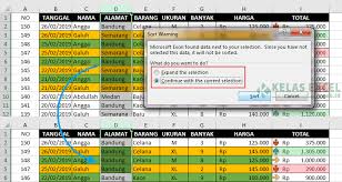 Saat membandingkan data di excel dengan vlookup, fungsi vlookup tidak bisa mengambil data disebelah kiri. Cara Sortir Mengurutkan Data Di Excel Angka Teks Tanggal Waktu
