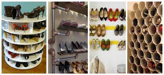 This easy and fun shoe organizer consists of common household items! 16 The Most Inventive Diy Shoe Storage Hacks