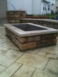 Square Fire Pit With Images Fire Pit Backyard Diy