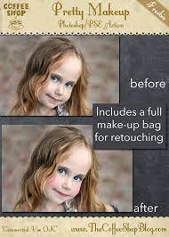 Coffeeshop Pretty Makeup Photoshop Pse Action For Adding Subtle To Dramatic Makeup To Your Portraits Fre Makeup Photoshop Photoshop Photo Editing Photoshop