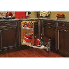We have the blind corner systems to suit your needs and take back that dead corner we also offer other kitchen organizers to make your life easier. Rev A Shelf Curve 2 Tier Left Handed Blind Corner Cabinet Organizer Wayfair