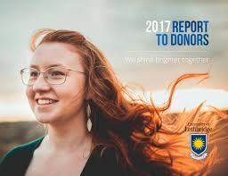 Donor Report 2017 by University of Lethbridge