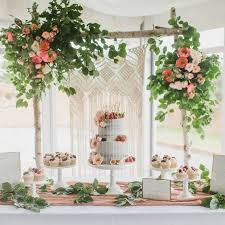 Birthday Cake Table Decoration With Flowers 17 Epic Floral Arches And How To Get One Cake Table Decorations Cake Table Decorations Birthday Cake Table Backdrop