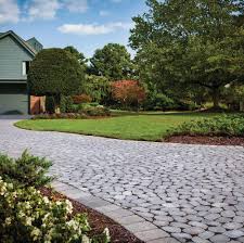 Belgian Cobble Pavers Backyard Driveway Design Pavers