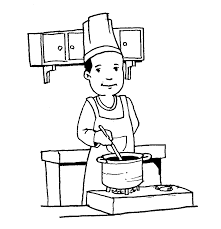 Ilustrasi koki wanita, memasak gambar kartun chef, singkong, makanan, juru masak, bebas royalti png. Gambar Orang Kartun Profesi Fry Electronics