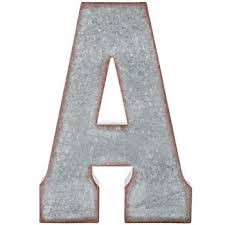 Galvanized Metal Letter Wall Decor A Hobby Lobby 138537