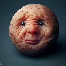 AI generated.. I kinda don't want to spoil this by saying what the image  generation prompt was. I didn't ask for any kind of face, but I feel this  little guy is