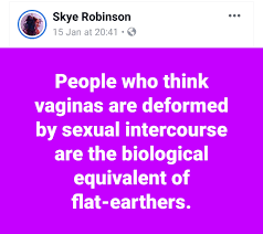 This is doing the rounds on Facebook. The comments are as expected... :  rbadwomensanatomy