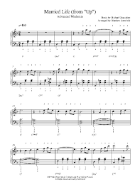 Traditional british and irish music for piano. Married Life By Michael Giacchino Piano Sheet Music Advanced Level Piano Sheet Music Letters Piano Sheet Music Piano Songs Sheet Music