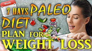 7 Days Paleo Diet Plan For Weight Loss Youtube