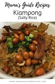 In most of the rice items that we prepare today, we use raw white rice. Kiampong Salty Rice Recipes Asian Cooking Cooking Recipes
