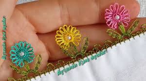 300 Model Flower Muhtesem Bir Incili Igne Oyasi Modeli Anlatimli Yapilisi Needle Tatting Point Lace Crafts