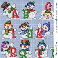 Ornaments will stand on their own allowing them to be used in wreaths, table settings, center pieces, etc. Patterns To Cross Stitch With Snowmen