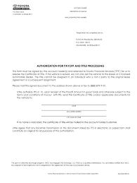 Toyota motor credit corporation (nmls id#8027). Toyota Payoff Form Fill Online Printable Fillable Blank Pdffiller