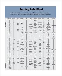 rate chart templates 6 free word pdf format download