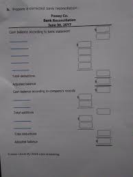 Below is a good example of a simple reconciliation form. Solved Bank Reconciliation The Following Bank Reconciliat Chegg Com