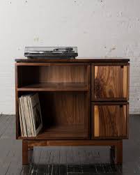 Walnut Record Player Stand Vinyl Record Furniture Record Player Stand Turntable Furniture