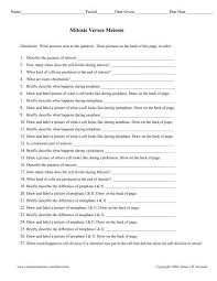 If a male organism has 40 chromosomes in each body cell, how many chromosomes does a female of the same species have in each body cell? Mitosis Meiosis Worksheet