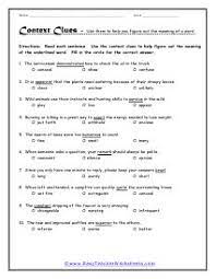 Context Clues Worksheets Context Clues Worksheets Context Clues Reading Comprehension Lessons