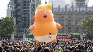 The eu has long resented the uk's clout in financial services, and now brexit has given it a chance to take the square mile down. London Protests Against Donald Trump Kick Off With Trump Baby Blimp News Dw 13 07 2018
