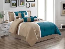 10 best lightweight comforter browns of february 2021. Grandlinen 7 Piece Oversize Light Brown Dark Brown Patchwork All Season Comforter Set 104 X 92 King Size Microfiber Emma Bedding Comforter Sets Home Kitchen