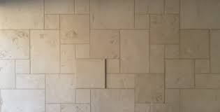 Philadelphia travertine versailles french pattern tiles, brushed and chiseled (lot of 72 sq. Coral Reef White Shellstone French Pattern Stonelocator