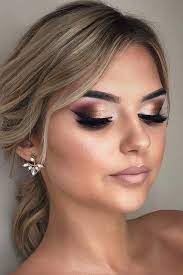 45 Magnificent Wedding Makeup Looks For Your Big Day Fall Wedding Makeup Simple Wedding Makeup Wedding Makeup For Brown Eyes
