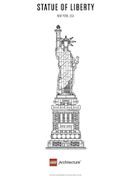 Home architecture coloring page stock illustration Lego Architecture Coloring Sheets Pagesstatue Of Liberty Kids Time