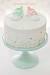 Mint Green Baby Shower Cake