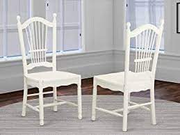 Enjoy delicious meals comfortably on dining chairs from sears. Amazon Com Kitchen Dining Room Chairs White Wood Chairs Kitchen Dining Room Fur Home Kitchen